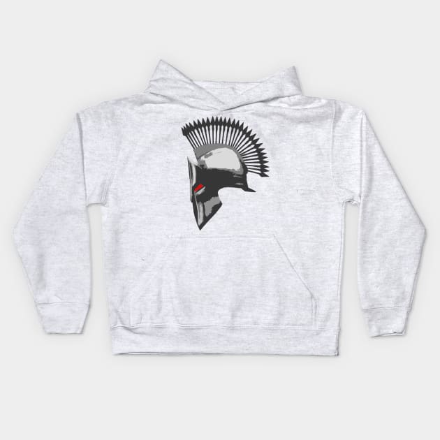 Spartan Helmet Shirt with Arrows Crest Kids Hoodie by TruckerJunk